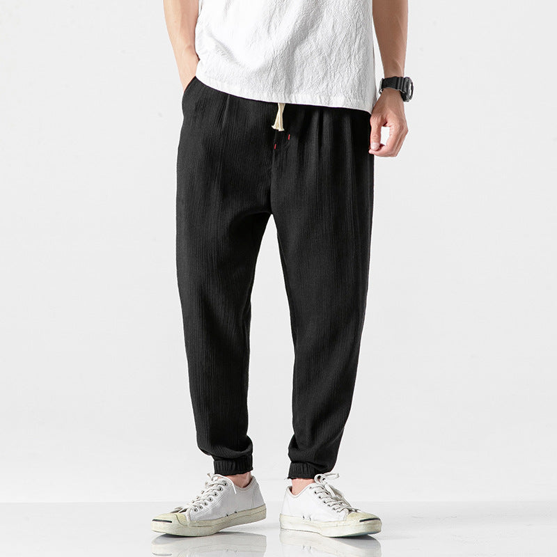 Cotton Linen Harem Pants for Men
