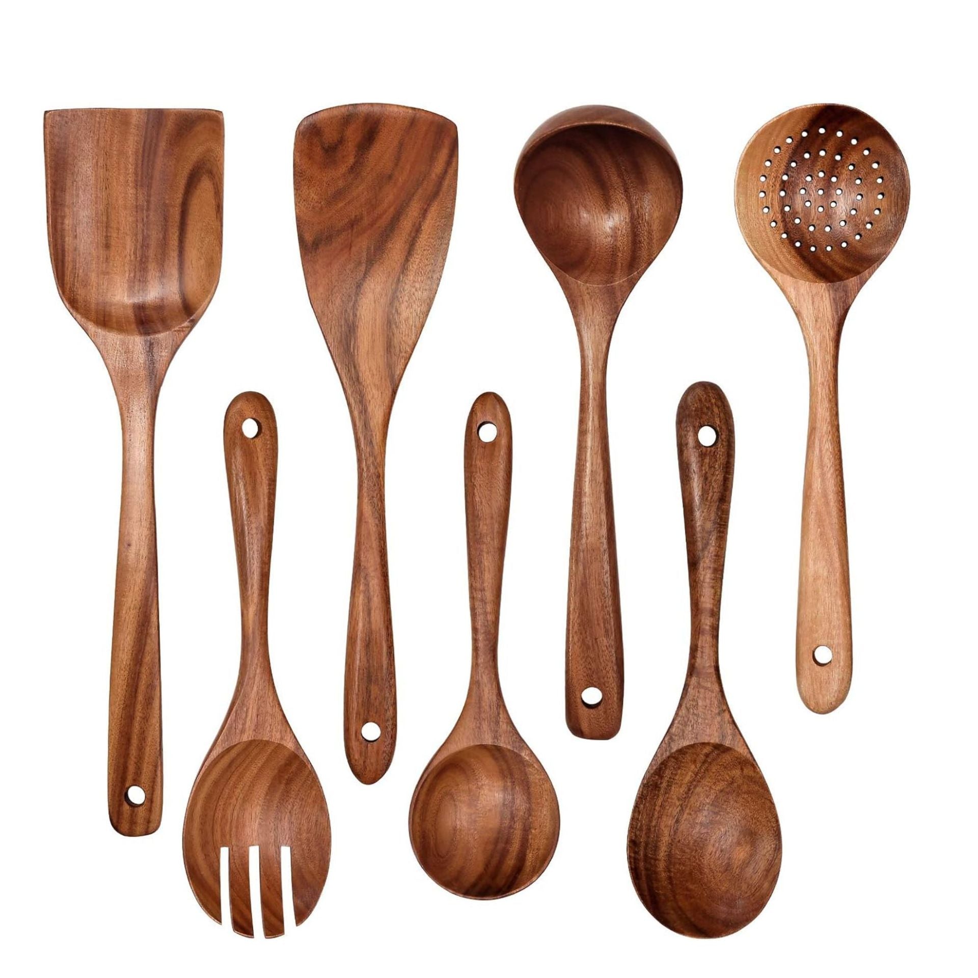 Acacia Wood Kitchen Utensil Set