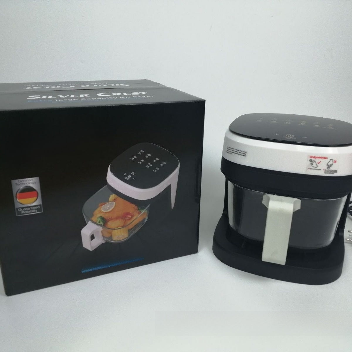 8.5L Glass Air Fryer with Digital Control