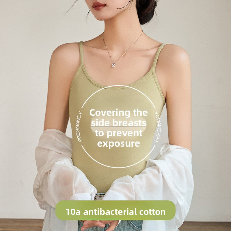 Adjustable Pure Cotton Camisole Women Seamless Vest