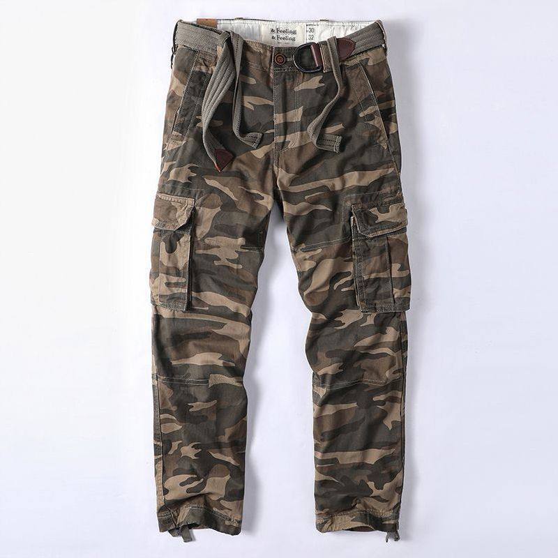 American Retro Camouflage Cotton Casual Pants