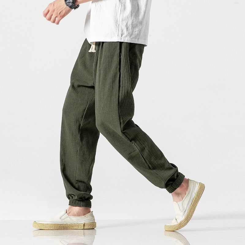 Cotton Linen Harem Pants for Men