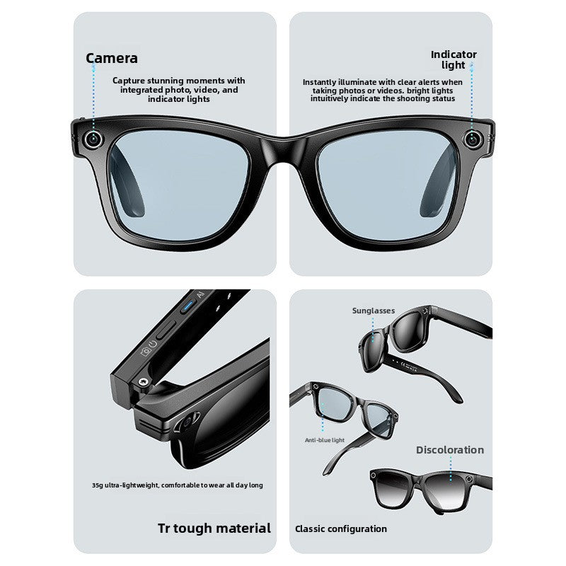 AI Camera Glasses with Voice Translation