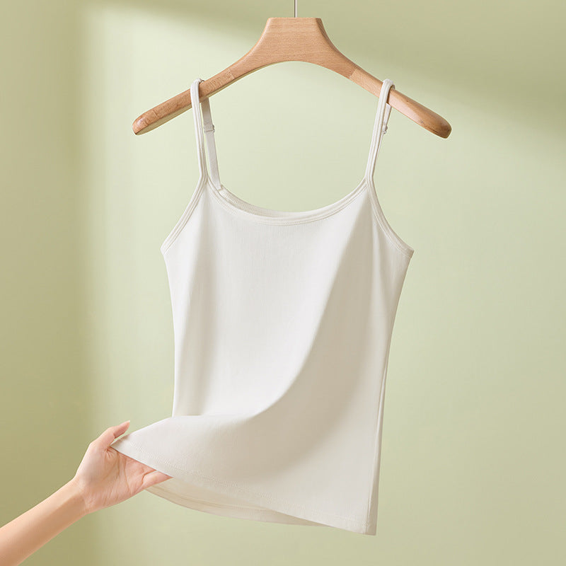 Adjustable Pure Cotton Camisole Women Seamless Vest