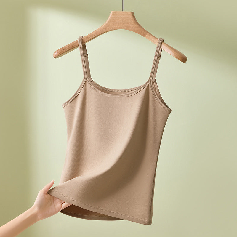 Adjustable Pure Cotton Camisole Women Seamless Vest
