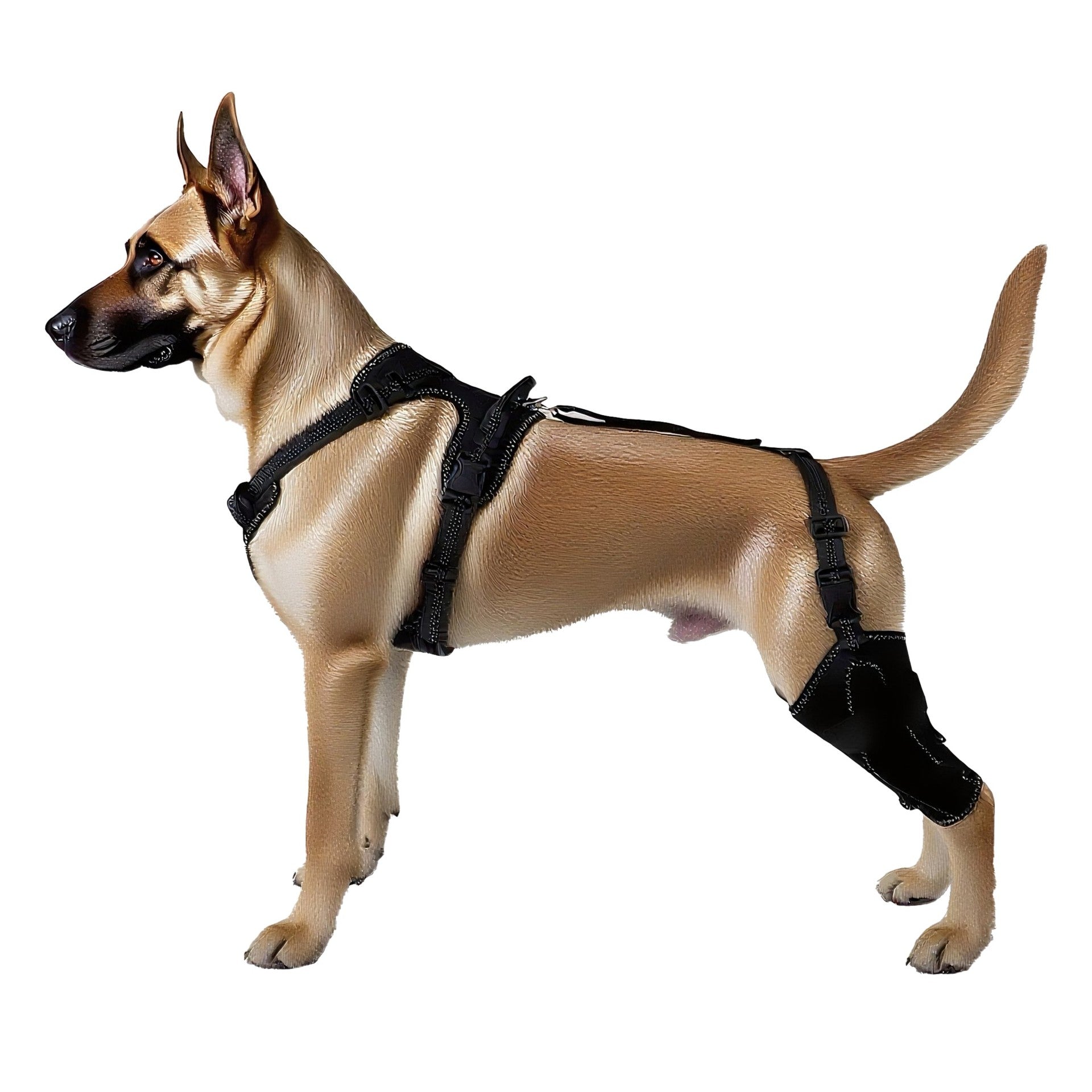 Adjustable Dog Hind Leg Brace with Metal Support