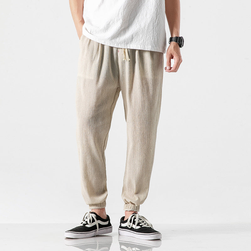 Cotton Linen Harem Pants for Men