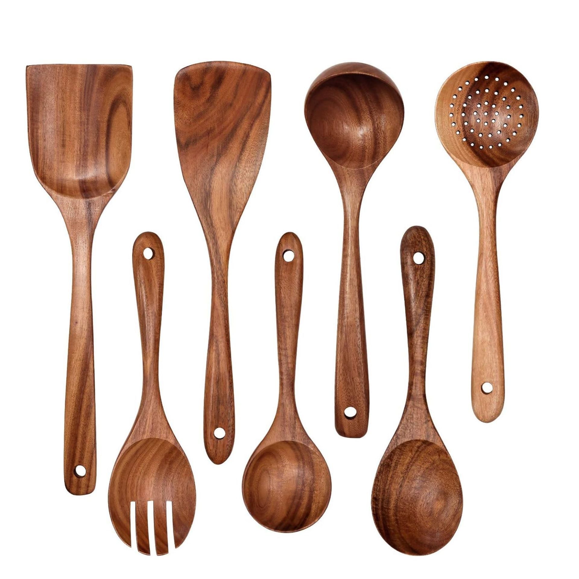 Acacia Wood Kitchen Utensil Set