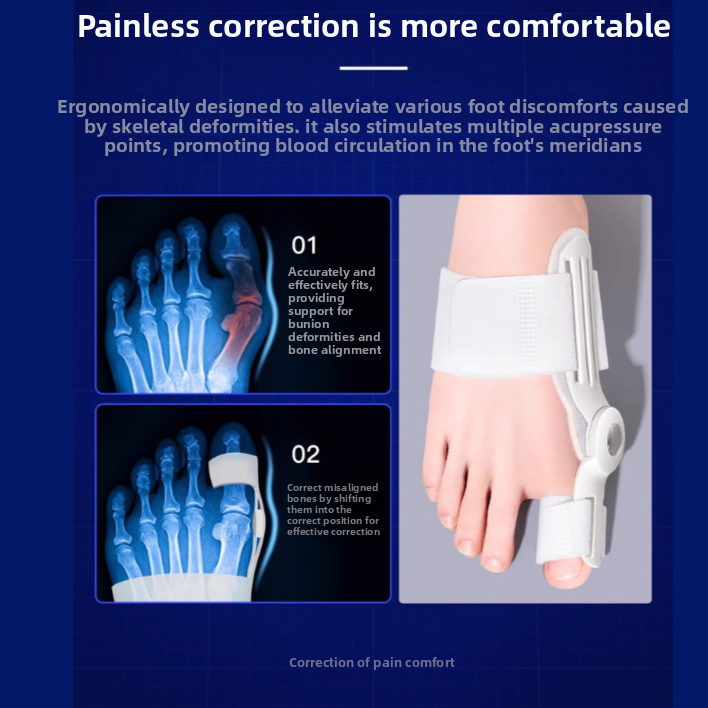 Adjustable Silicone Toe Corrector for Bunion Relief