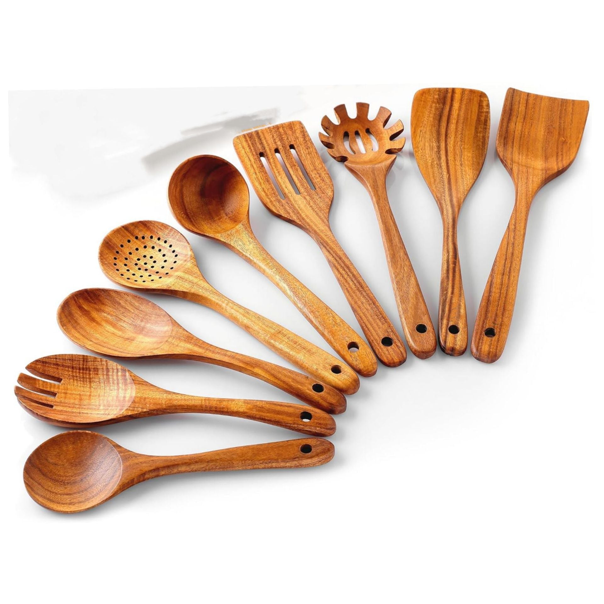 Acacia Wood Kitchen Utensil Set