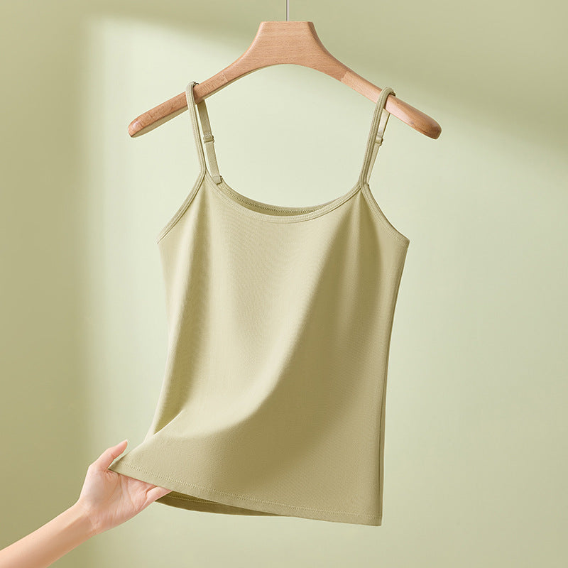 Adjustable Pure Cotton Camisole Women Seamless Vest